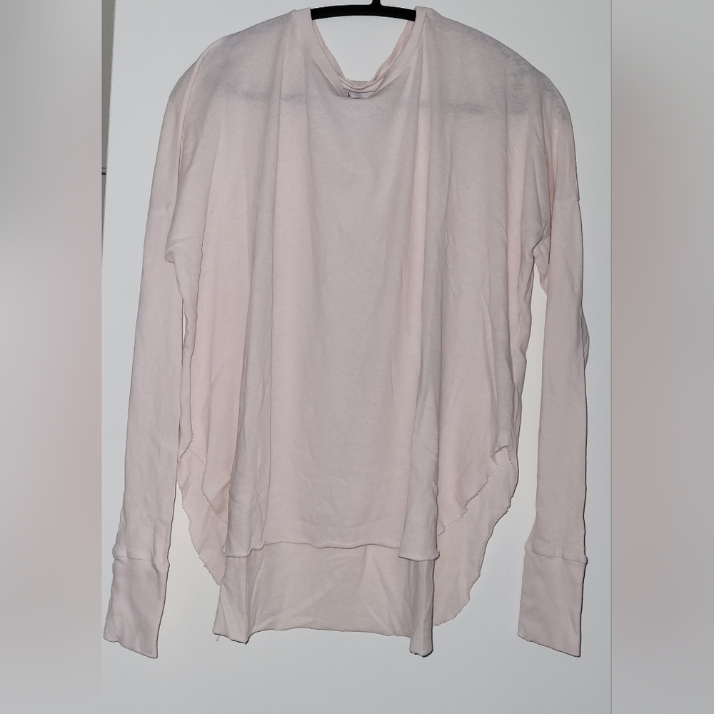NWOT Frank&Eileen Oversized Long Sleeve Pink Top